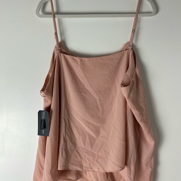 🌸NWT Melrose & Market Pink Lined Cami with Lace NeckLine Size 2X - Picture 2 of 6